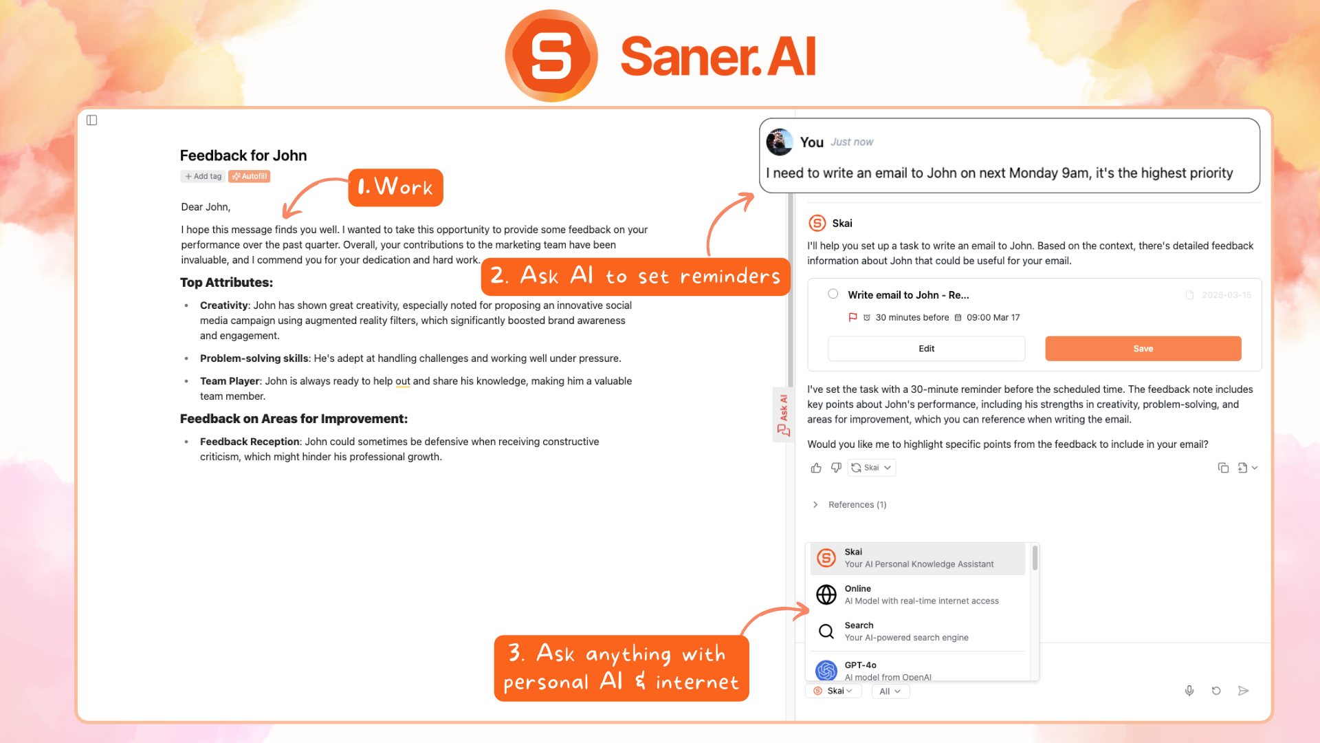 AI Personal Assistant - Saner.AI