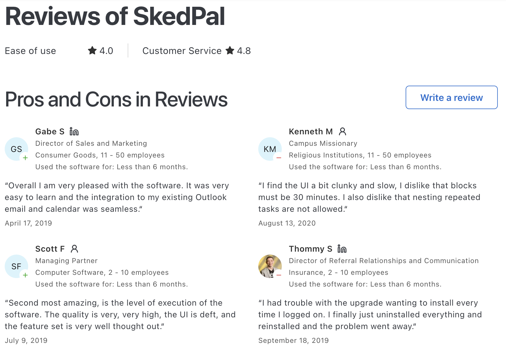 Skedpal Reviews