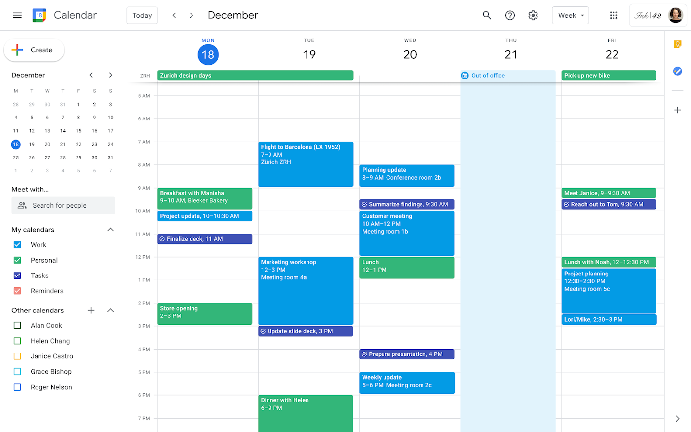 Google calendar