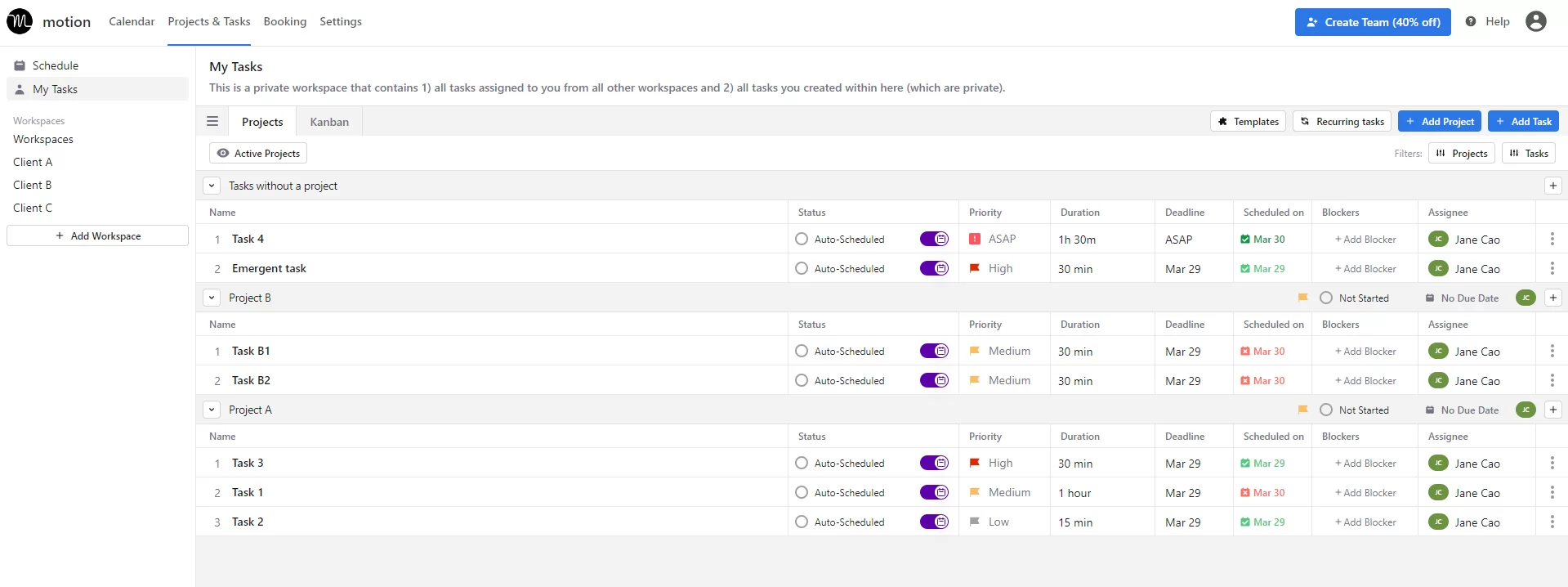 Motion complicated UI