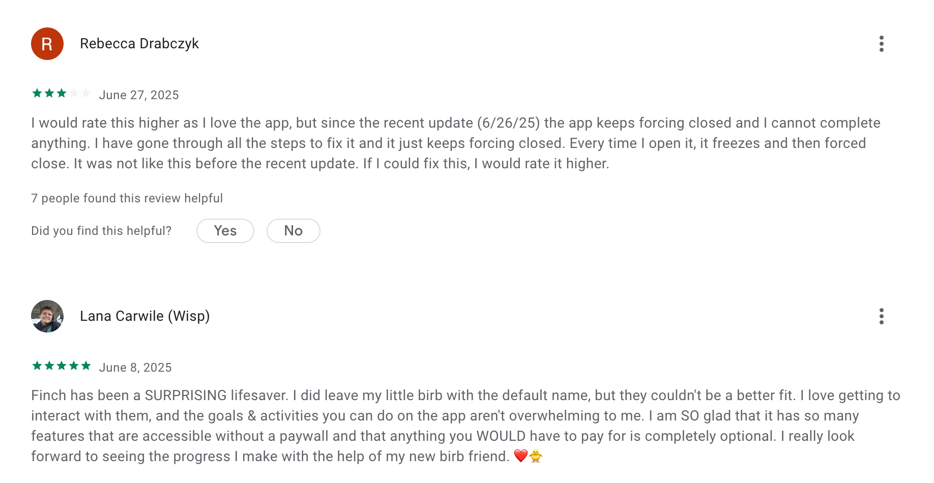 Finch review