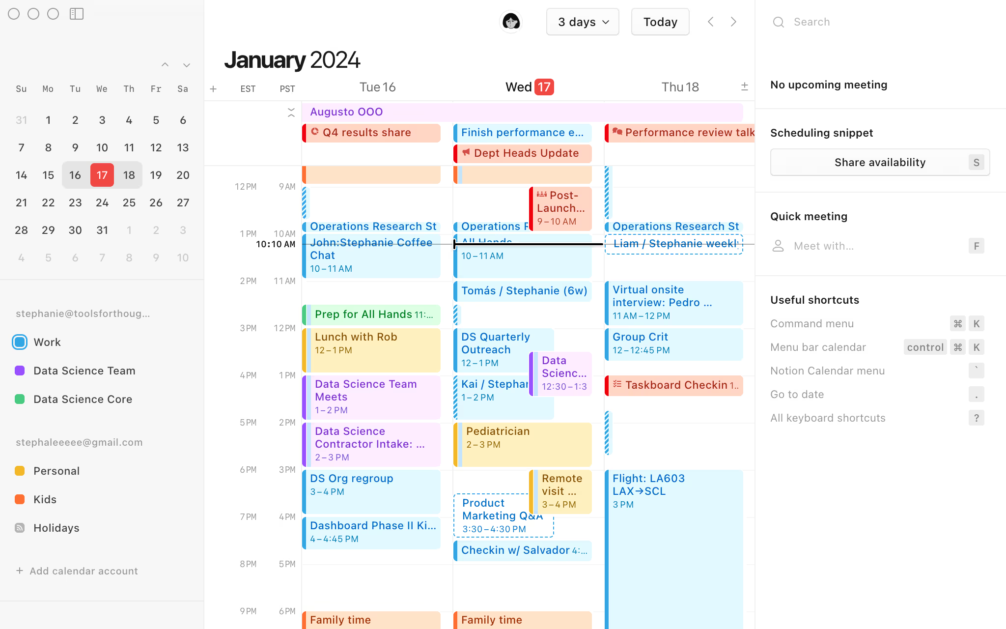 Notion calendar - saner.ai