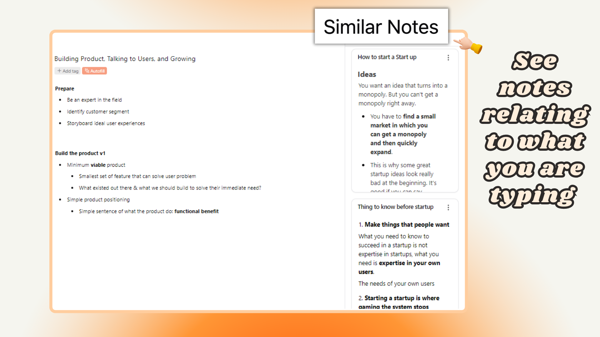 Similar Notes - Saner.Ai