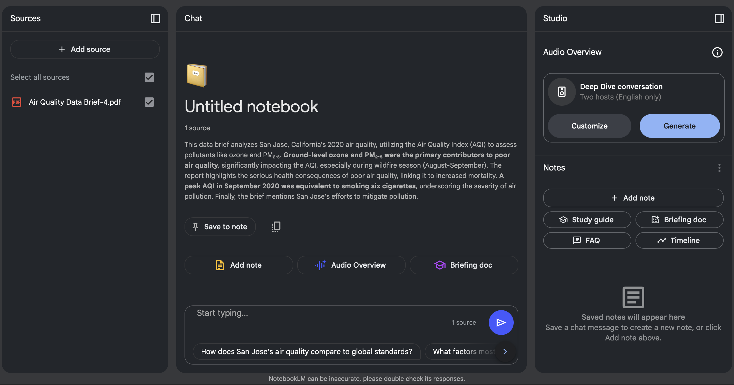 NotebookLM - AI Q&A