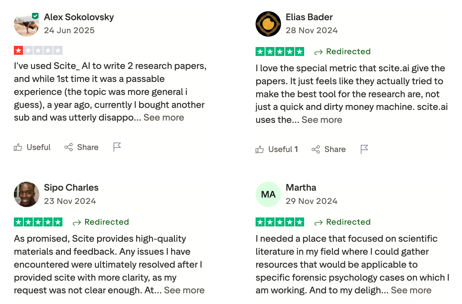 Scite.ai reviews