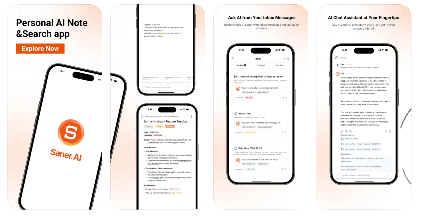 Saner.AI iOS app