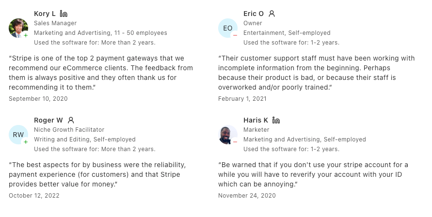 Stripe review