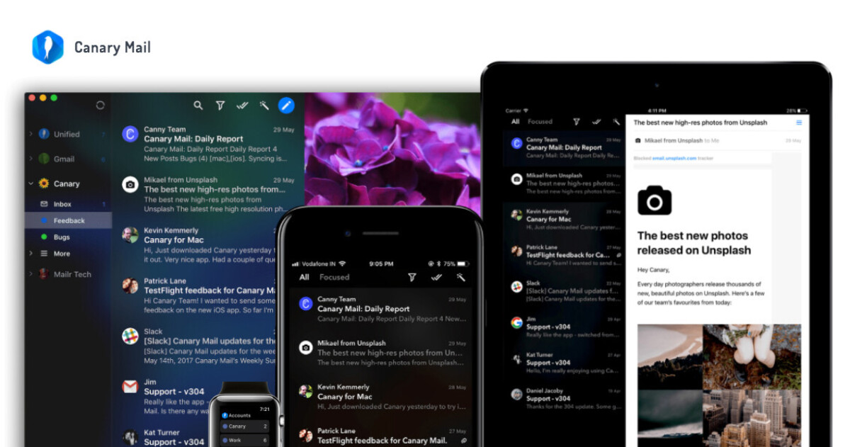 Canary Mail UI