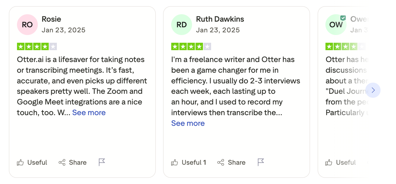 Otter AI reviews