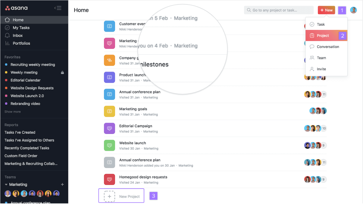 Asana for team workflow