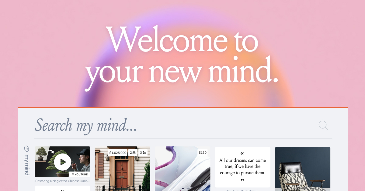MyMind Homepage
