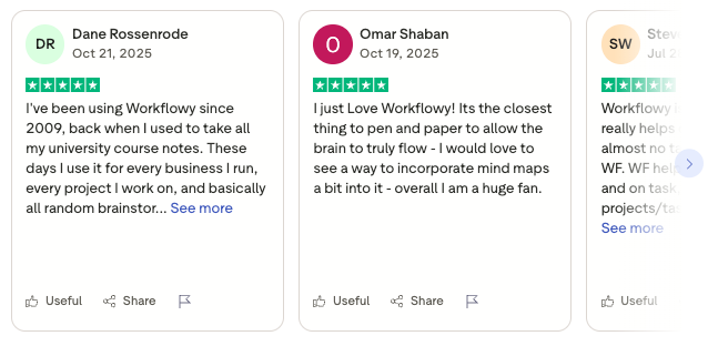 Workflowy Reviews