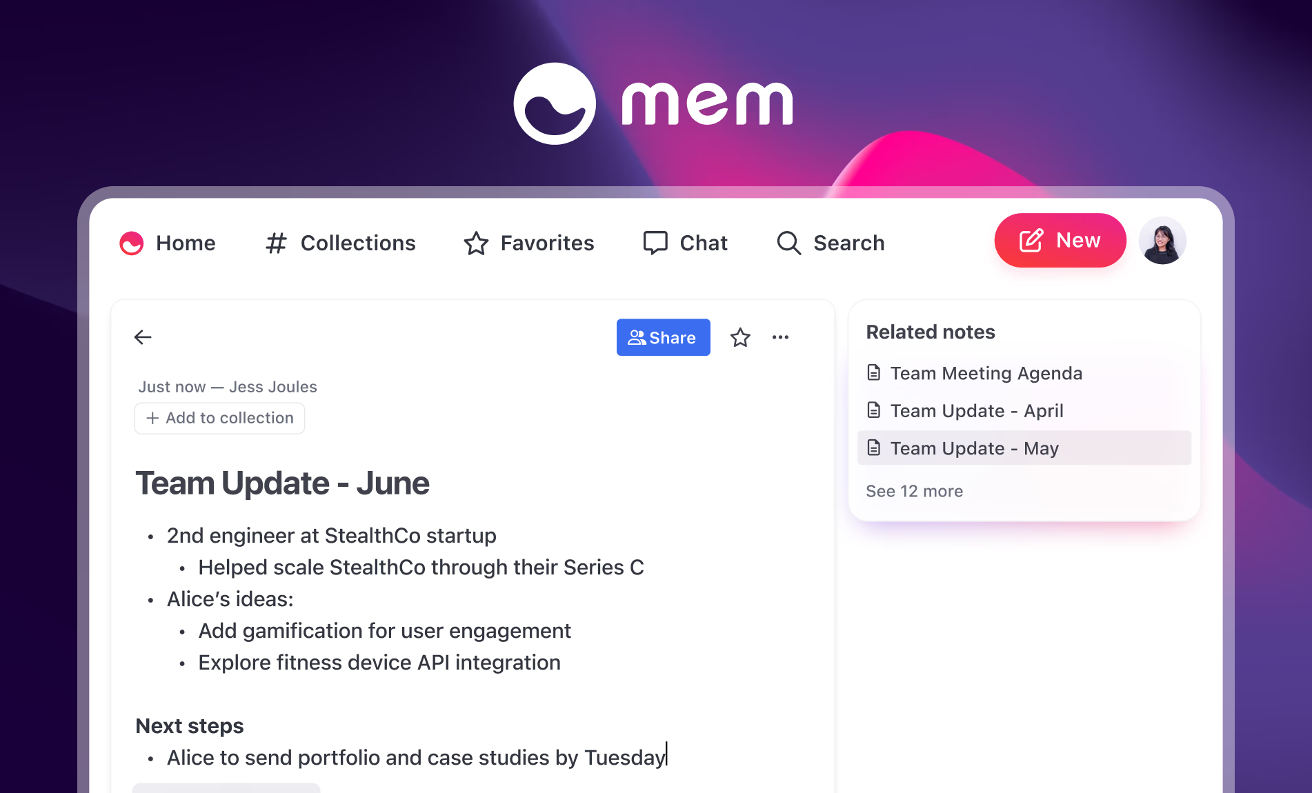Mem.AI app