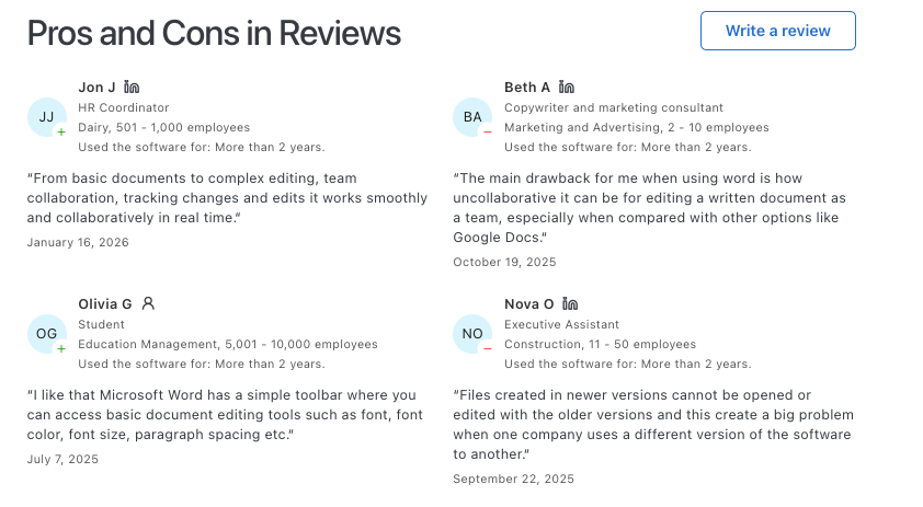 Microsoft Word review