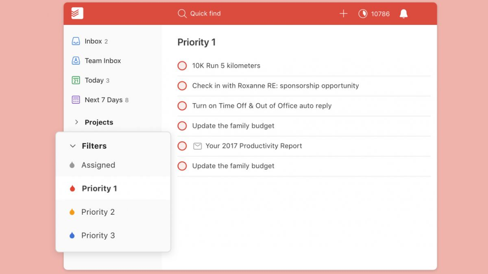 Todoist UI