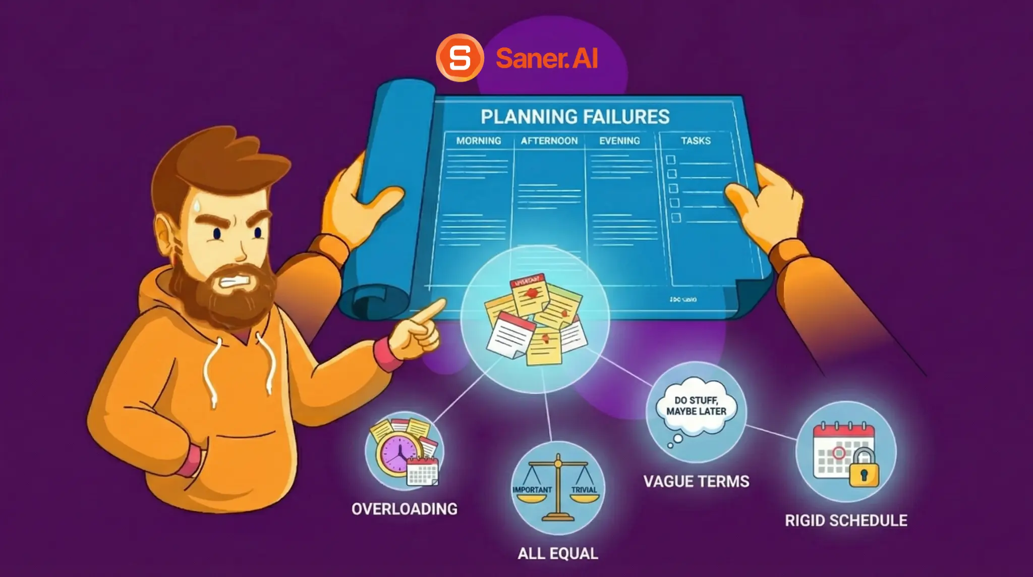 why daily planning fails for most people - Saner.AI