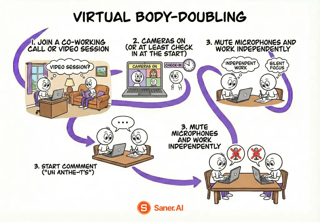 Virtual body-doubling