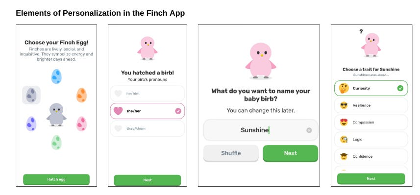 Finch app