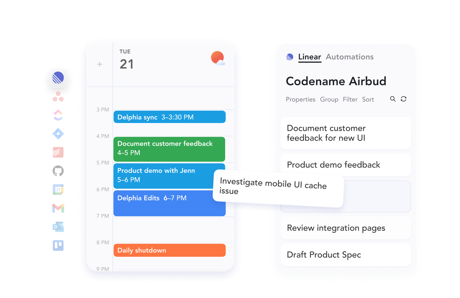 sunsama integrations