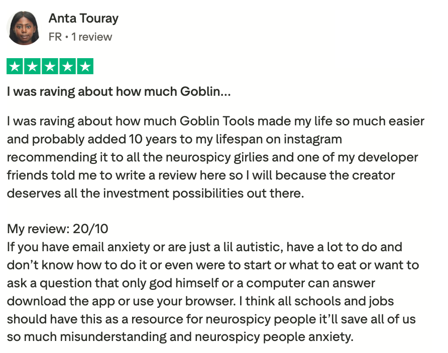 Goblin.tools reviews