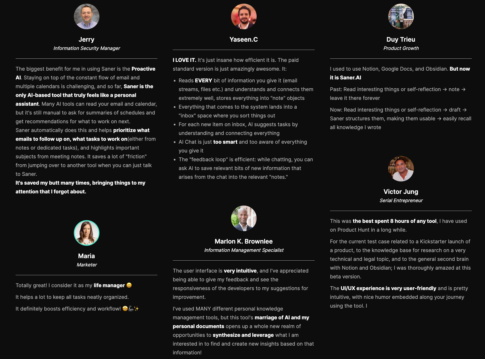 Saner.AI reviews