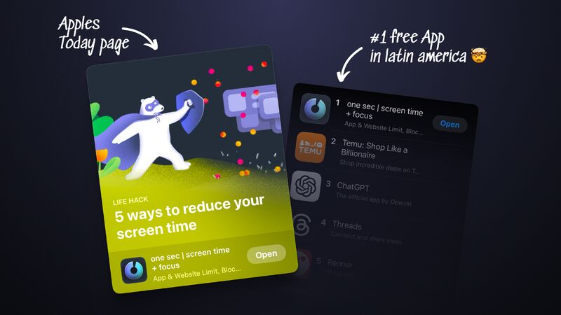 One sec app