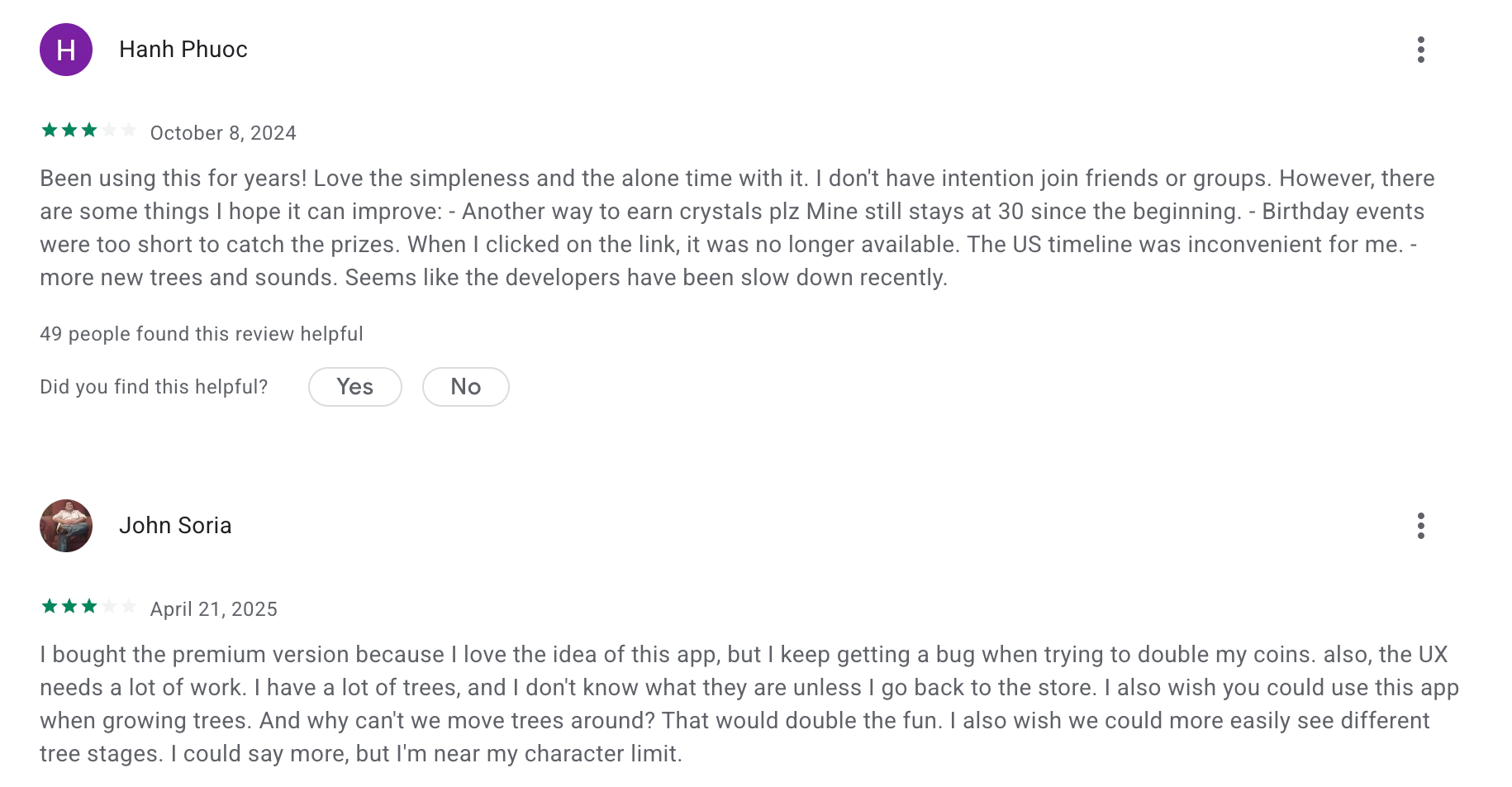 Forest app reviews