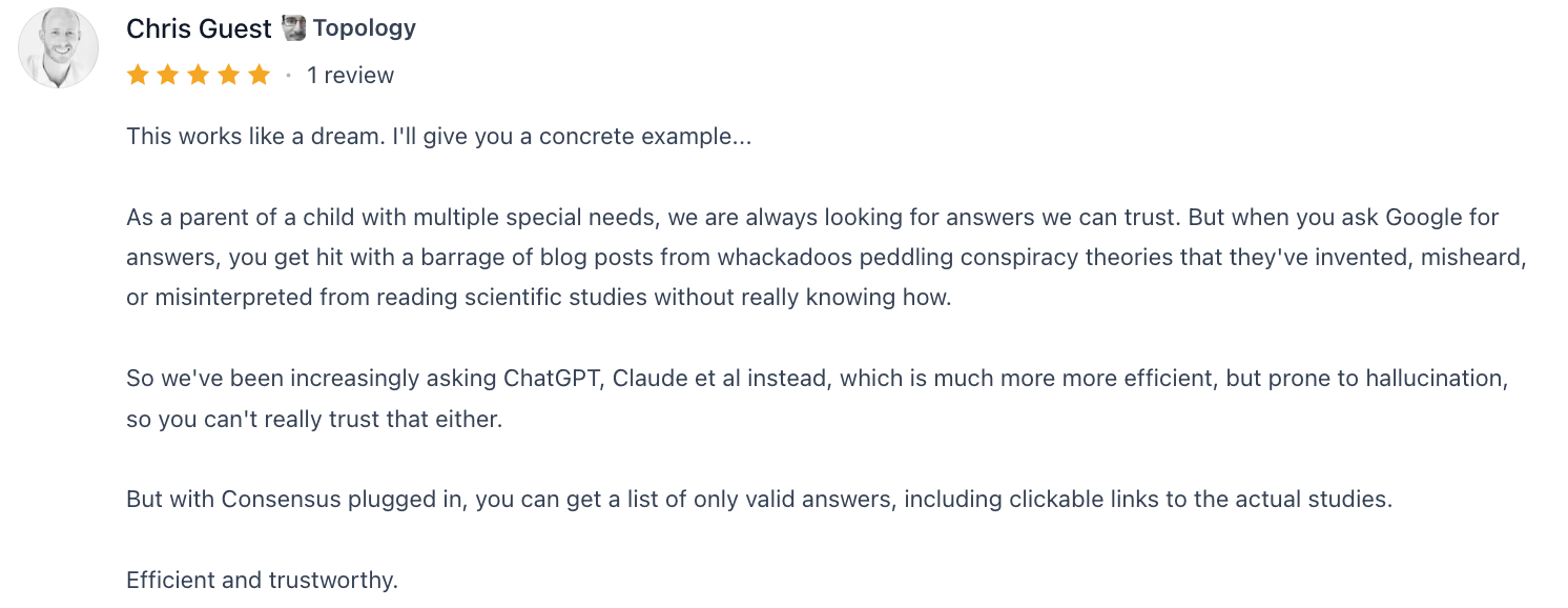 Consensus review