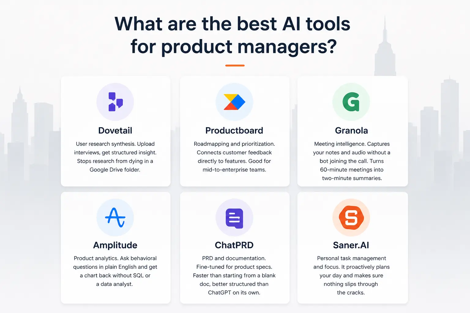 What are the best AI for product managers?
