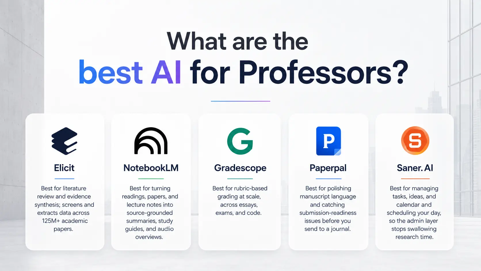 the best AI for Professors