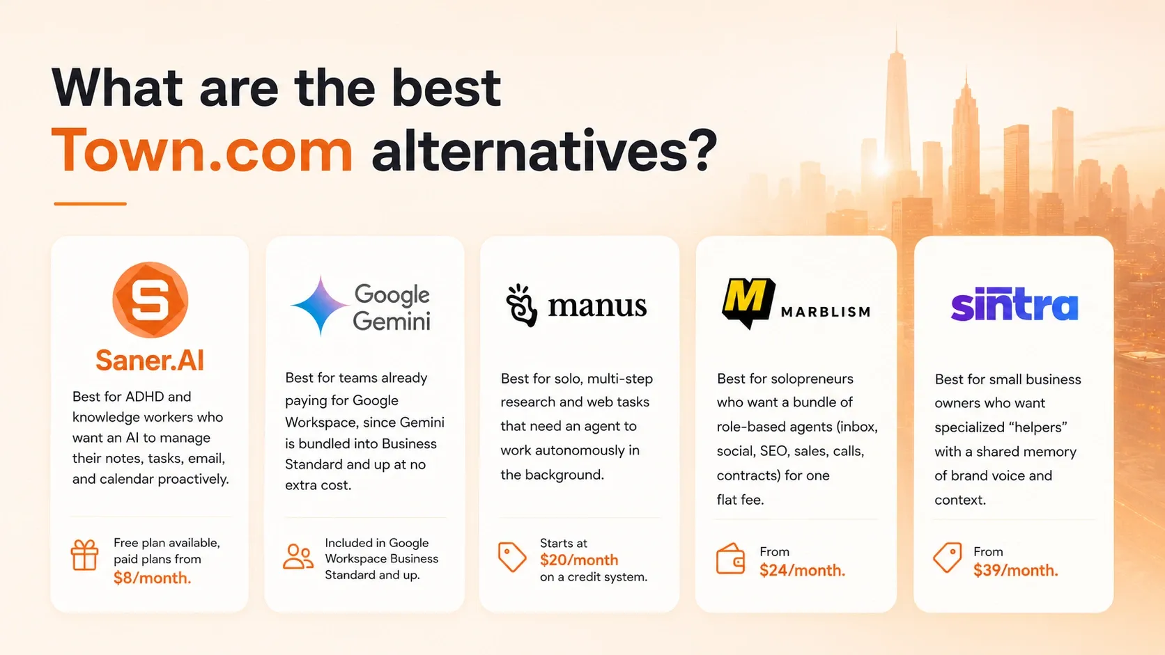 What are the best Town.com alternatives?