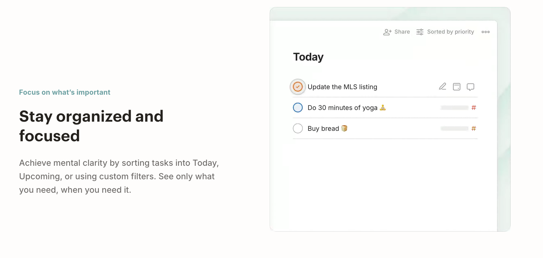 Todoist - filters, labels and views