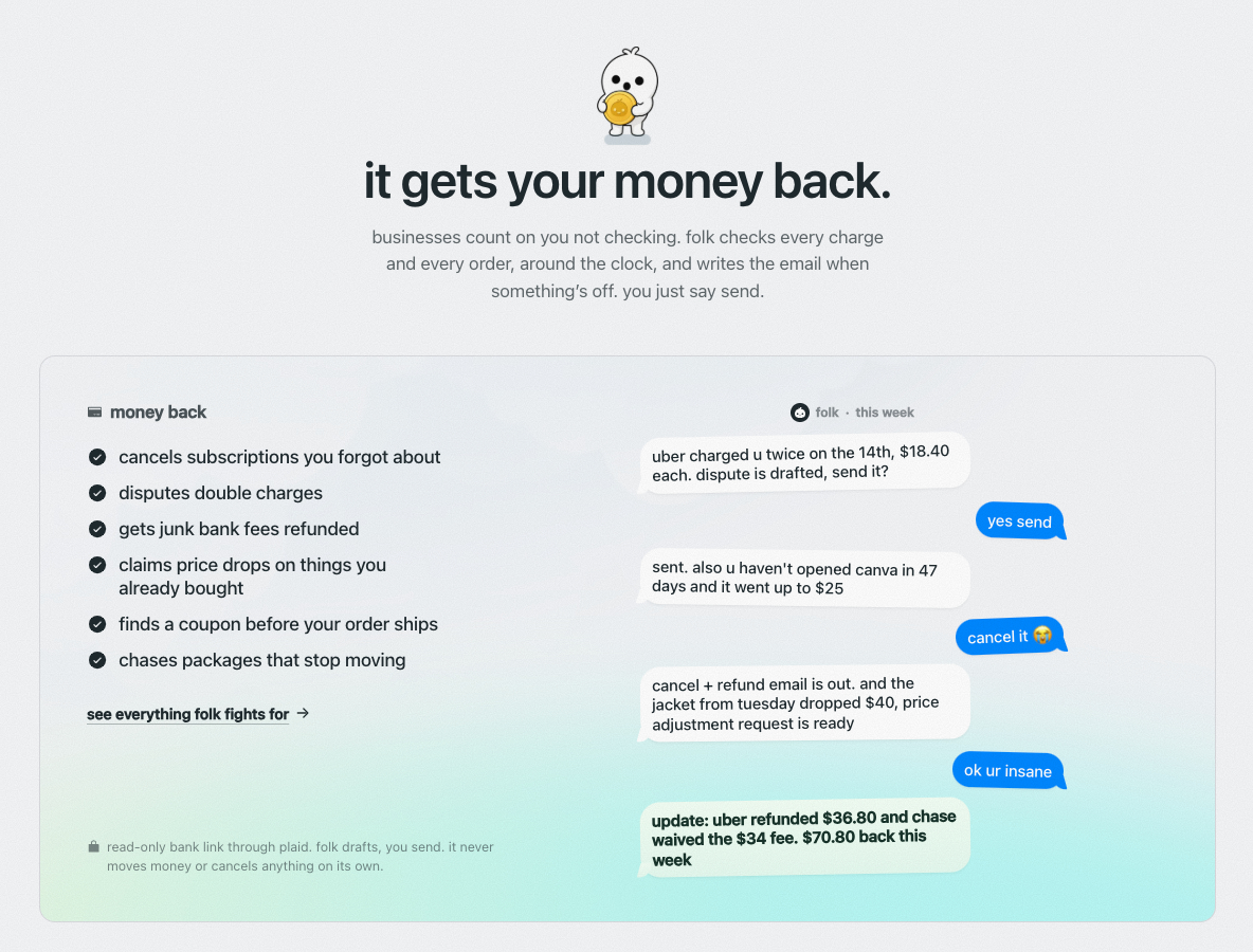 Folk - money back
