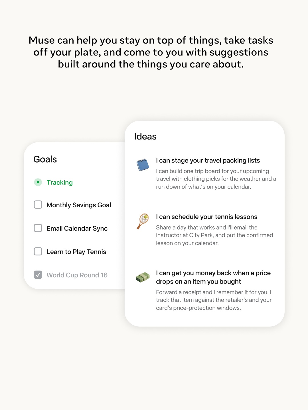 muse ai Memory and Proactive Suggestions