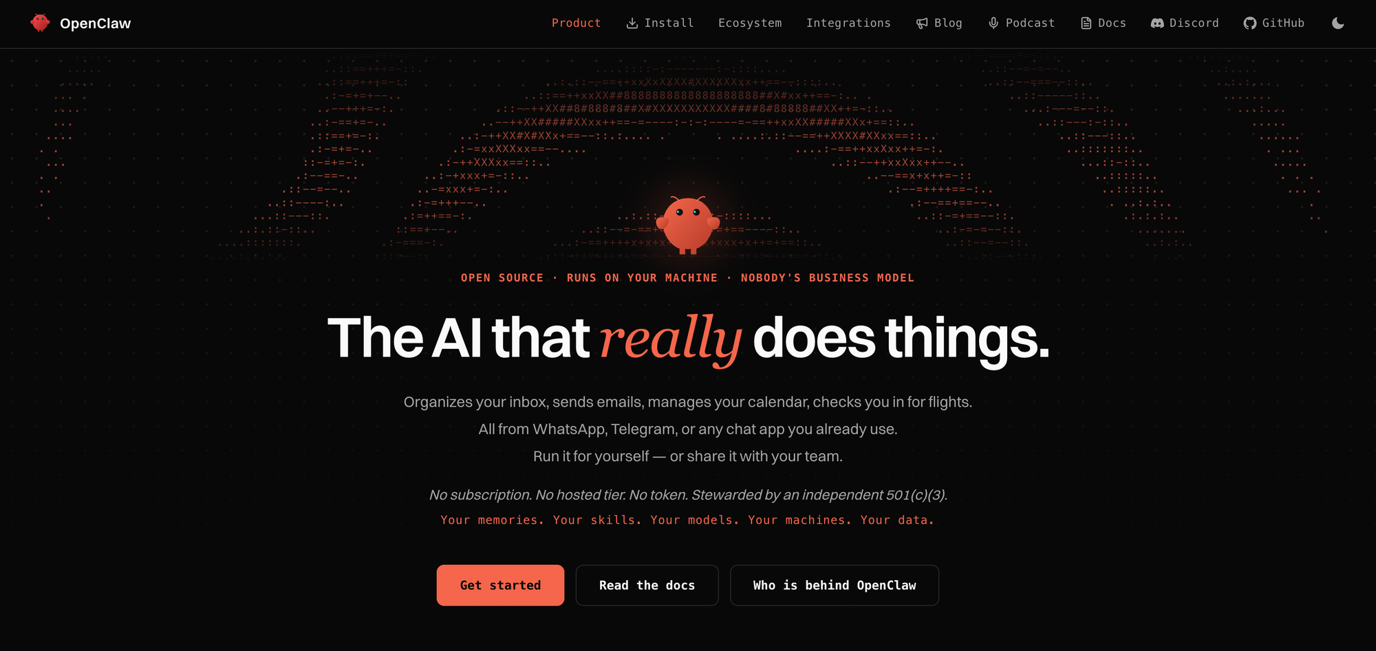 OpenClaw: the best free, self-hosted Dots alternative