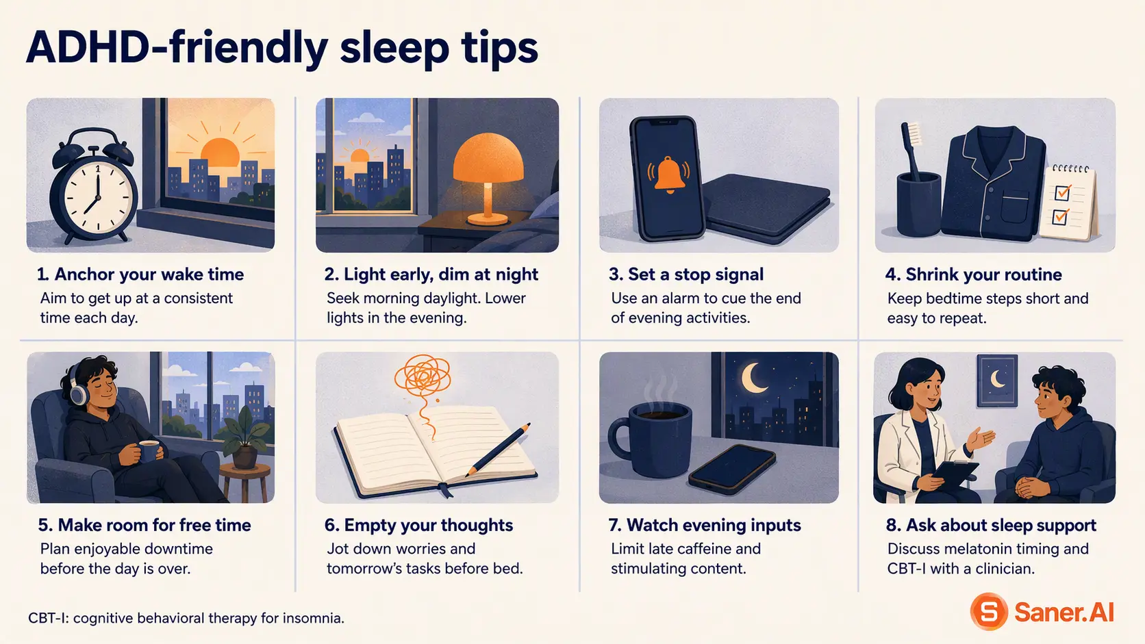 ADHD friendly sleep tips
